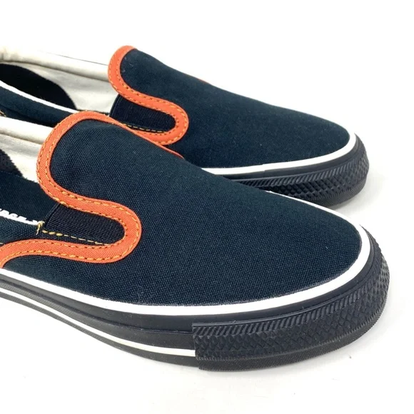 Converse Ctas Slip On Low Top Canvas Black Women Sneakers Custom 171852C-BLKORG - Picture 3 of 10